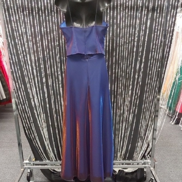 Shimmer Color Change Two Piece Gown - Picture 3 of 3